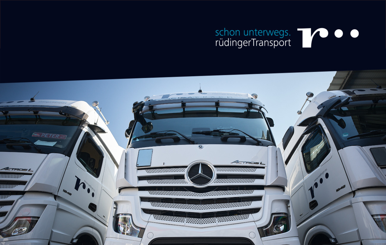 Rüdinger Transport. Schon Unterwegs.